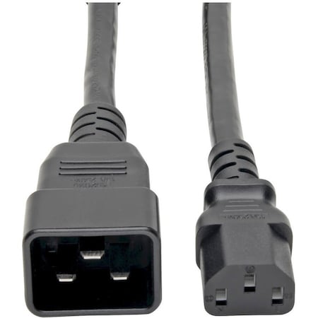 Eaton Tripp Lite Series Splitter Cable, Heavy-Duty, C20 to 2x C13 - 15A, 100-250V, 14 AWG, 2 ft. P032-002-2C13