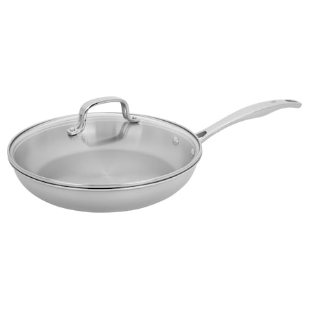 Henckels Clad H3 10-inch Stainless Steel Fry Pan with Lid 1023642