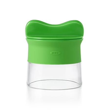Oxo Hand-Held Spiralizer, 3-1/2 in L, Stainless Steel, Green, Non-Slip Grip Handle 11151300