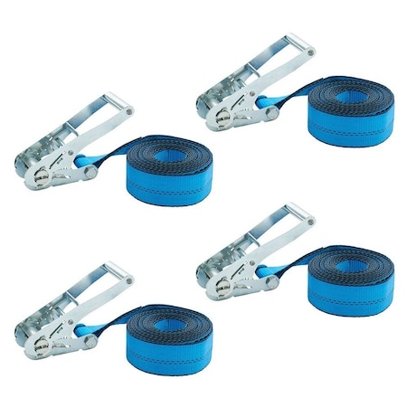 Mytee Products 4PK 4inx30ft Endless Ratchet Straps Zinc-Coated Blue Ratchet Strap 5,400 lbs WLL, 4PK RS430ENDL-Bx4