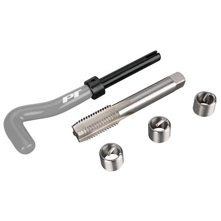 Performance Tool Thread Repair Kit, 7/16-14 UNC Tap, Stainless Steel Inserts W86908