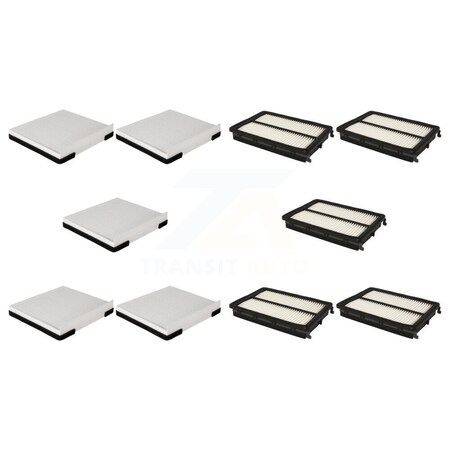 Pur 5x Air + 5x Cabin Filter 10 Total Kit For Hyundai Santa Fe Kia