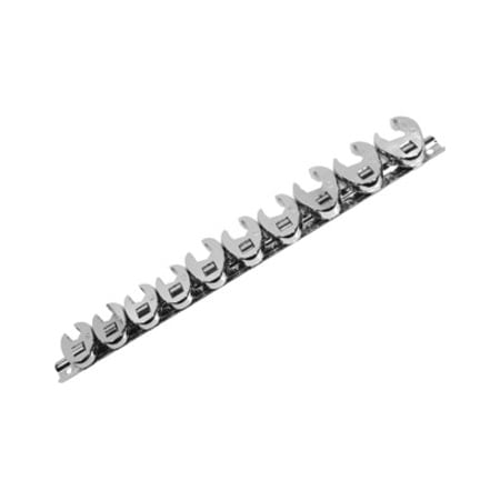 K-Tool International 3/8" Drive, Metric, Mtrc Flare Nut Crowfoot Wrench Set, 10PCS, Flare Nut KTI-27300