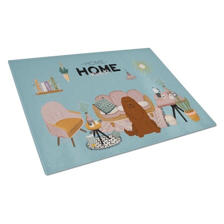 Carolines Treasures Caucasian Shepherd Dog Sweet Home Glass Cutting Board - Large CK7895LCB