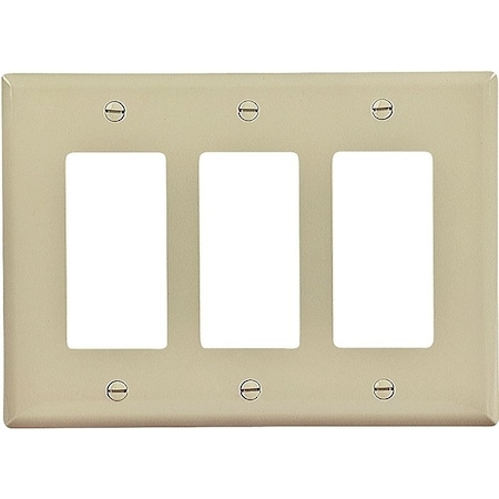 Eaton Wiring Devices Number of Gangs: Three-gang Polycarbonate, Ivory PJ263V