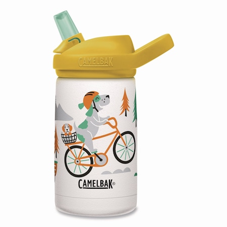 Camelbak Eddy + Kids Water Bottle, Biking Dogs Design, 12 oz, Multicolor 2665107035