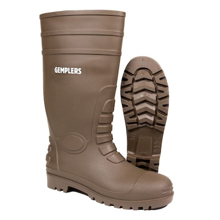 Gemplers Men's Brown Bear Signature TPE Chemical Resistant Boots, Plain Toe, 15 in Height, Brown, 8 238334