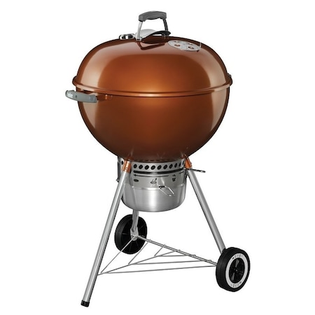 Weber Original Kettle Charcoal Grill, 363 sqin Primary Cooking Surface, Copper, Smoker Included No 14402001