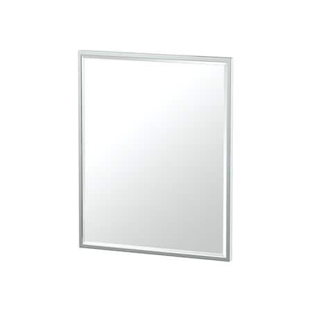 Gatco Flush Mount EZ Hanging 25" Framed Rectangular Mirror, Chrome 1823