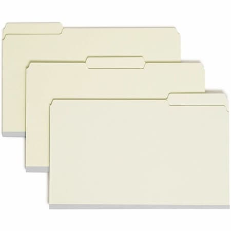 Smead Top-Tab Folder, 2 Fasteners, 1" Exp, Legal, 25/BX, Gray Green PK SMD19931