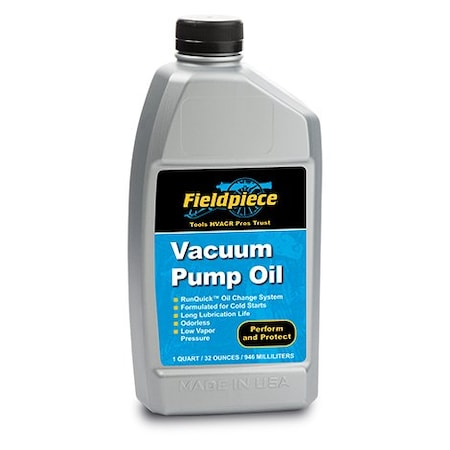 Fieldpiece Refrigerant Evac Pump Oil, 1 qt, Bottle OIL32