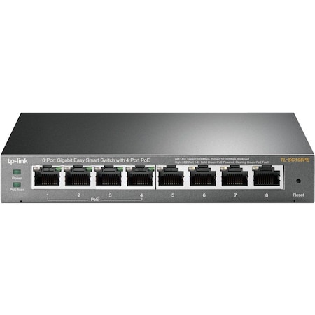 Tp-Link TL-SG108PE - 8-Port Gigabit Easy Smart Switch with 4-Port PoE TL-SG108PE