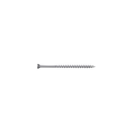 Camo Screw, No 8 Thread, 3 in L, Trim Head, Star Drive, Type 17 Slash Point, 316 Stainless Steel, 100PK 0350170S