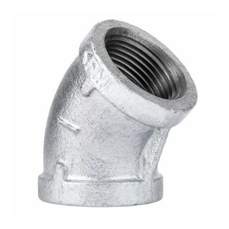 B & K 1 Galv 45 DEG Elbow, 5PK 510-205HN