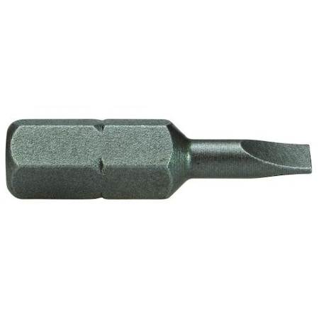 Apex Tool Group Bit 1/4 Hex Ins 2F-3R Slot 1" 25Mm Oal 445-00X