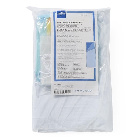 Medline Adult Post-Mortem Kit with Metal Wraparound Zipper, 450 lb. Limit, 36in x 90in, 10PK NON70911WM