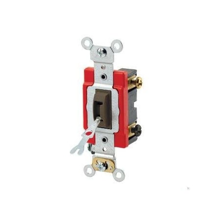 Leviton Toggle Locking DP 20A Ind Gr Brown 1222-2L