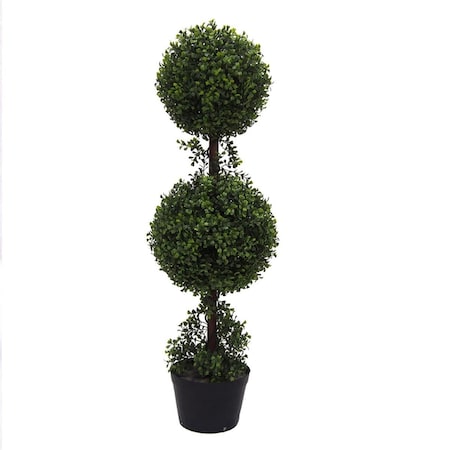 Vickerman UV Boxwood Dbl Everyday Topiary in Nursery Pot - 3 ft. TP170736