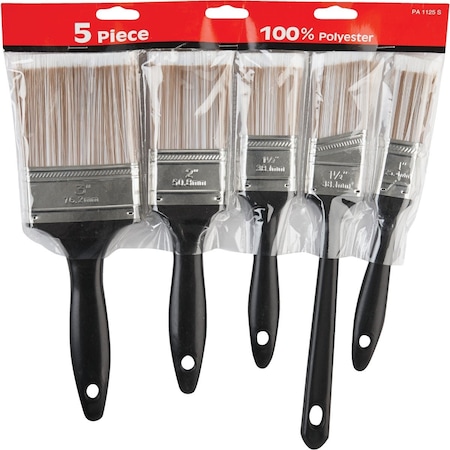 Linzer Economy Polyester Paint Brush Set, 5-Piece 772340