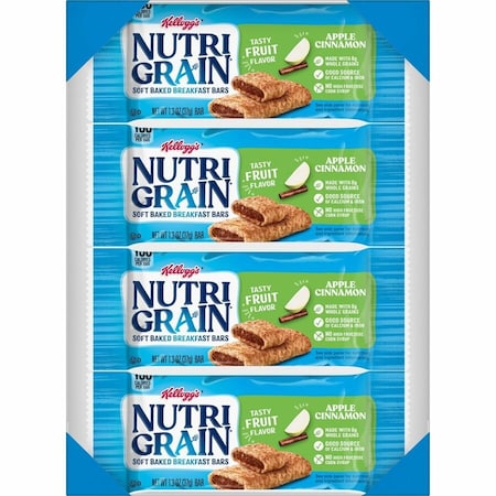 Nutrigrain 1.3 oz. Nutri-Grain Apple Cinnamon Cereal Bars, 16 PK 35645