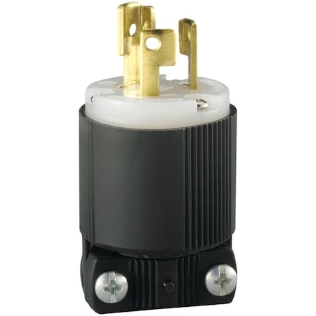 Eaton Wiring Devices Straight Blade Plug, L5-15, 15 A, 125V AC, 2 Pole, Screw Terminals, Grounded CWL515P