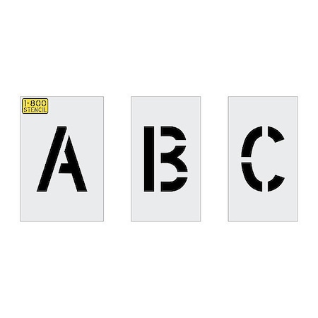 Rae IndividualStencil, LetterSet, LDPE 4370-005