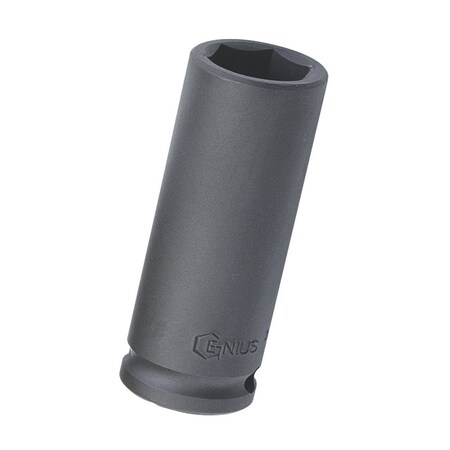 Genius Tools 3/8in Dr. 1/4in Cr.-Mo Deep Impact Socket 366308