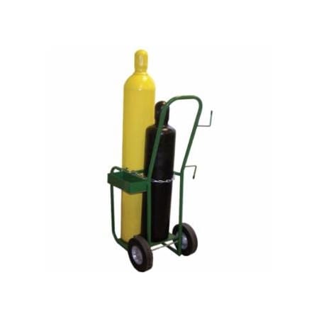 Saf-T-Cart Industrial Series Cart, 2 Cylinders, 10 in Semi-Pneumatic Wheels 339-600-10