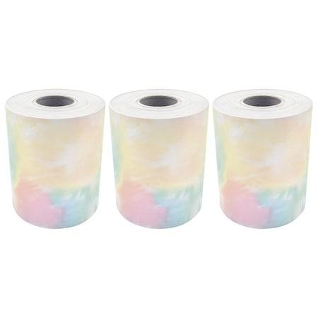 Teacher Created Resources Pastel Pop Tie-Dye Straight Rolled Border Trim, 50 Feet, 3PK TCR9155