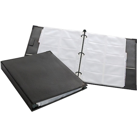 Cardinal Stafford Business Card Ring Binders, Black CRD65361C20