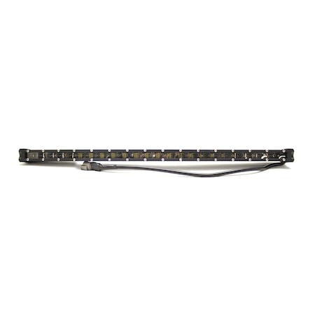 Race Sport Lighting Lopro Series Ultra Slim 26In 120W Led Light Bar W/ White/Amber RSLP26