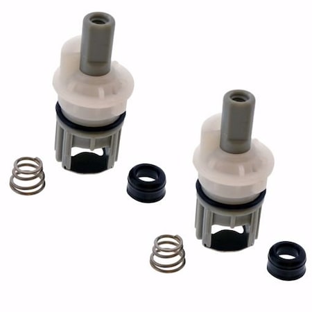 Jones Stephens Hot or Cold Washerless Stem fits Delta/Delex and Peerless, 1-13/16in. Overall Length, 1 Pair C25461