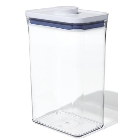 Good Grips POP Food Container, 2.7 qt Capacity, Plastic, Clear, 4.3 in L, 6-1/2 in W 11234500