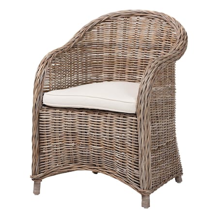 Bali & Pari Amanda Antique Kubu Grey Rattan Armchair 267-14704-ZORO