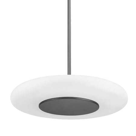 Hudson Valley Lighting Pembrooke & Ives X Blyford 1 Light Pendant 20.75 In. Black Nickel PI1896701L-BLNK