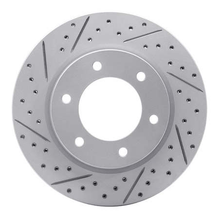 Dynamic Friction Co DFC Geoperformance Rotor - Drilled and Slotted 830-54275L