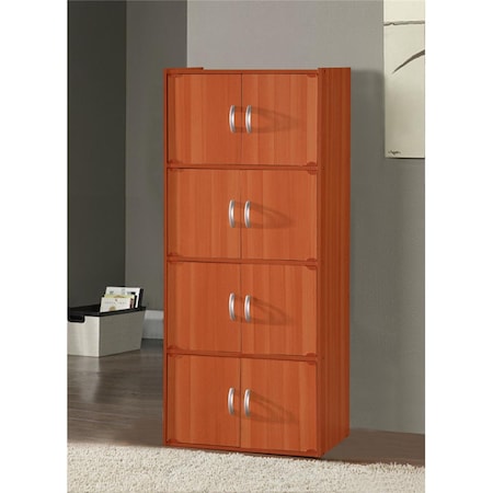 Hodedah 8 Door Storage Cabinet Hid44 Cherry