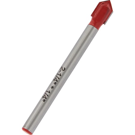 Do It Best 1/4'' x 2-1/4'' Carbide Glass & Tile Drill Bit QJDIB-GT-003