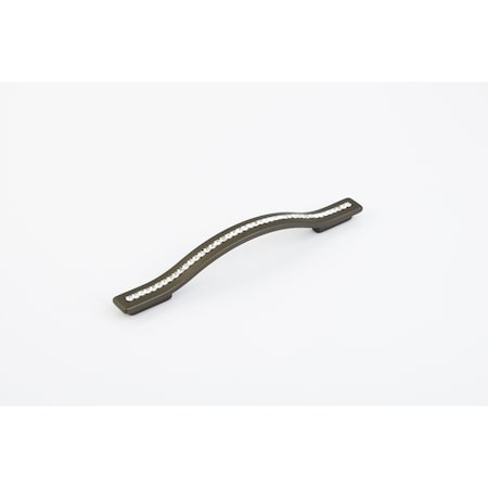 Schaub 128mm to 160mm Center to Center Skyevale Cabinet Pull with Crystals Milano Bronze Finish 302-MBZ