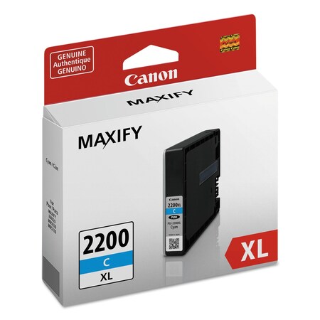 Canon High-Yield Ink 9268B001 (PGI-2200XL), 1700 Page-Yield, Cyan 9268B001