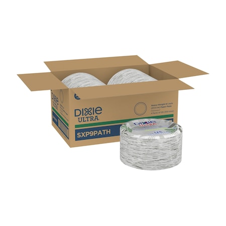 Dixie Disposable Paper Plate, 8 1/2 in, Pathways, Multi Color, PK500 SXP9PATH