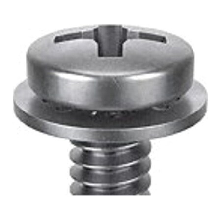 M2.5-0.45 x 4 mm Phillips Pan Machine Screw, Passivated 18-8 Stainless Steel, 25 PK