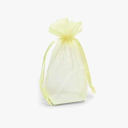 Nashville Wraps Yellow Square Gusseted Sheer Bag, 2.75x2.75x8, 10PK GHB228YE