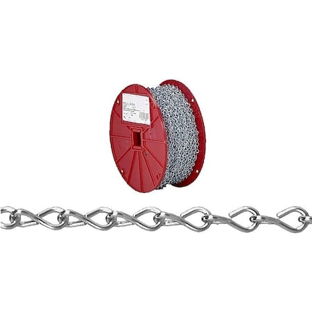 Campbell Chain & Fittings Campbell 072-4027N Single Jack Chain, 16 in, Steel, Zinc, 250 ft L 072-4027N