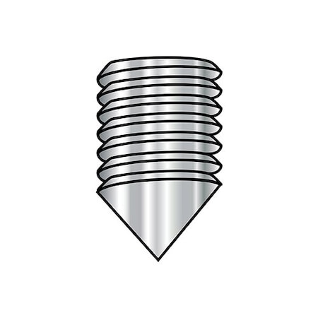Zoro Select 2-56X1/8 Coarse Sock Set Cone 188 Stainless Steel, 2500Pk 0202SSNI188