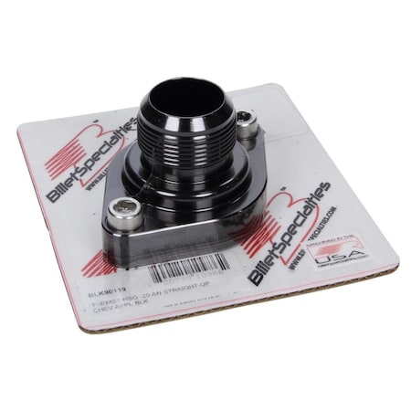 Active Athlete BLK90119 -20 AN Straight Thermostat Housing, Black AC3613642