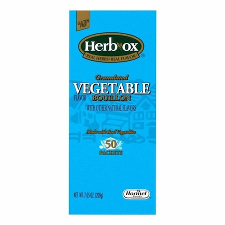 Herb-Ox Instant Broth Vegetable Flavor Liquid 7.5 oz. Individual Packet, 300PK 35562
