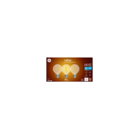 Current LED Light Bulbs, Clear Soft White, 500 Lumens, 5.5-Watts, 3PK 43306