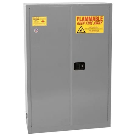 Eagle Mfg 60 gal, 5 Shelves, 18-Gauge Steel, 43 in W x 65 in H x Gray PI45XGRAY