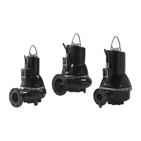 Grundfos Grinder Pump, 33 ft, Three, 460V AC 98682396